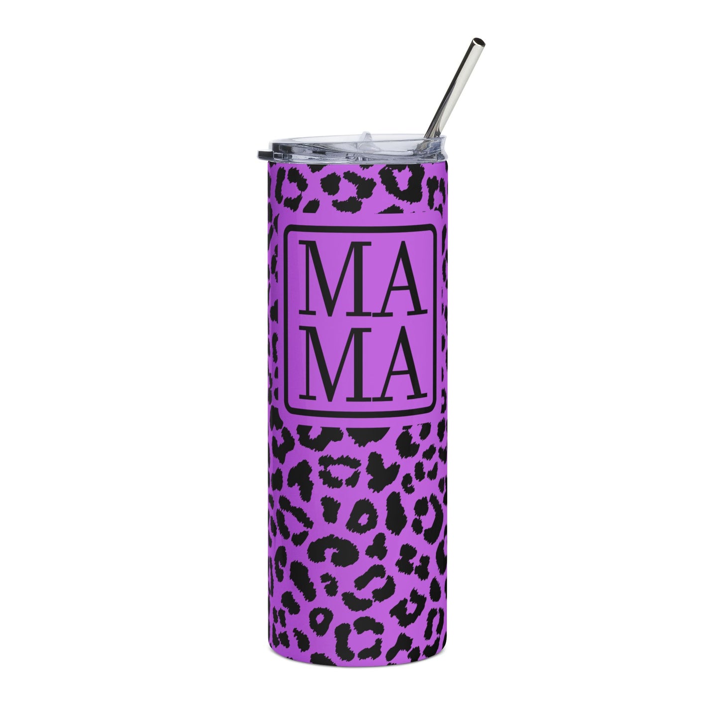 Purple Leopard MAMA Tumbler