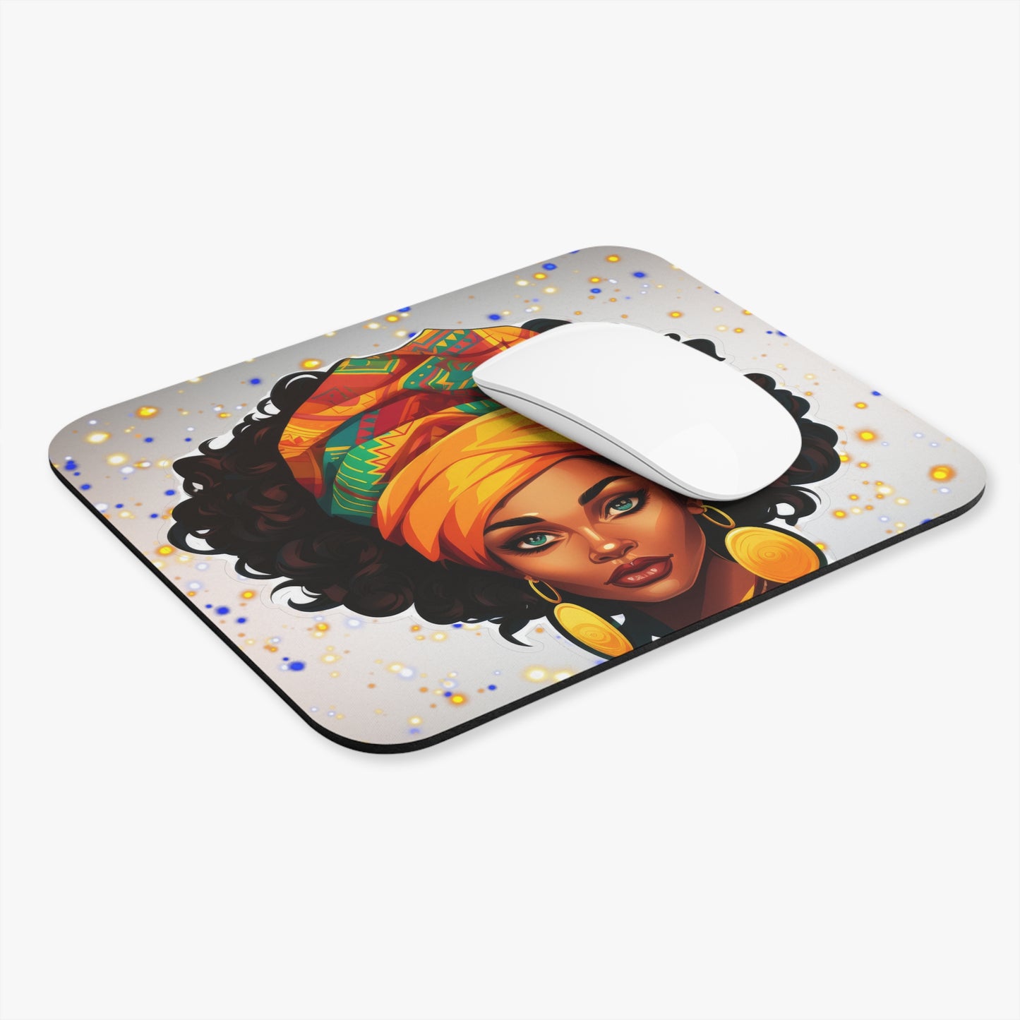 Artistic African Woman Mouse Pad