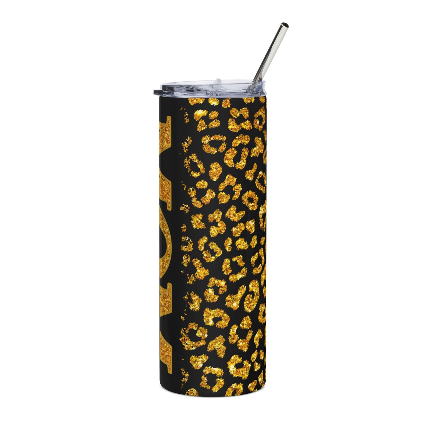 Gold Leopard Tumbler