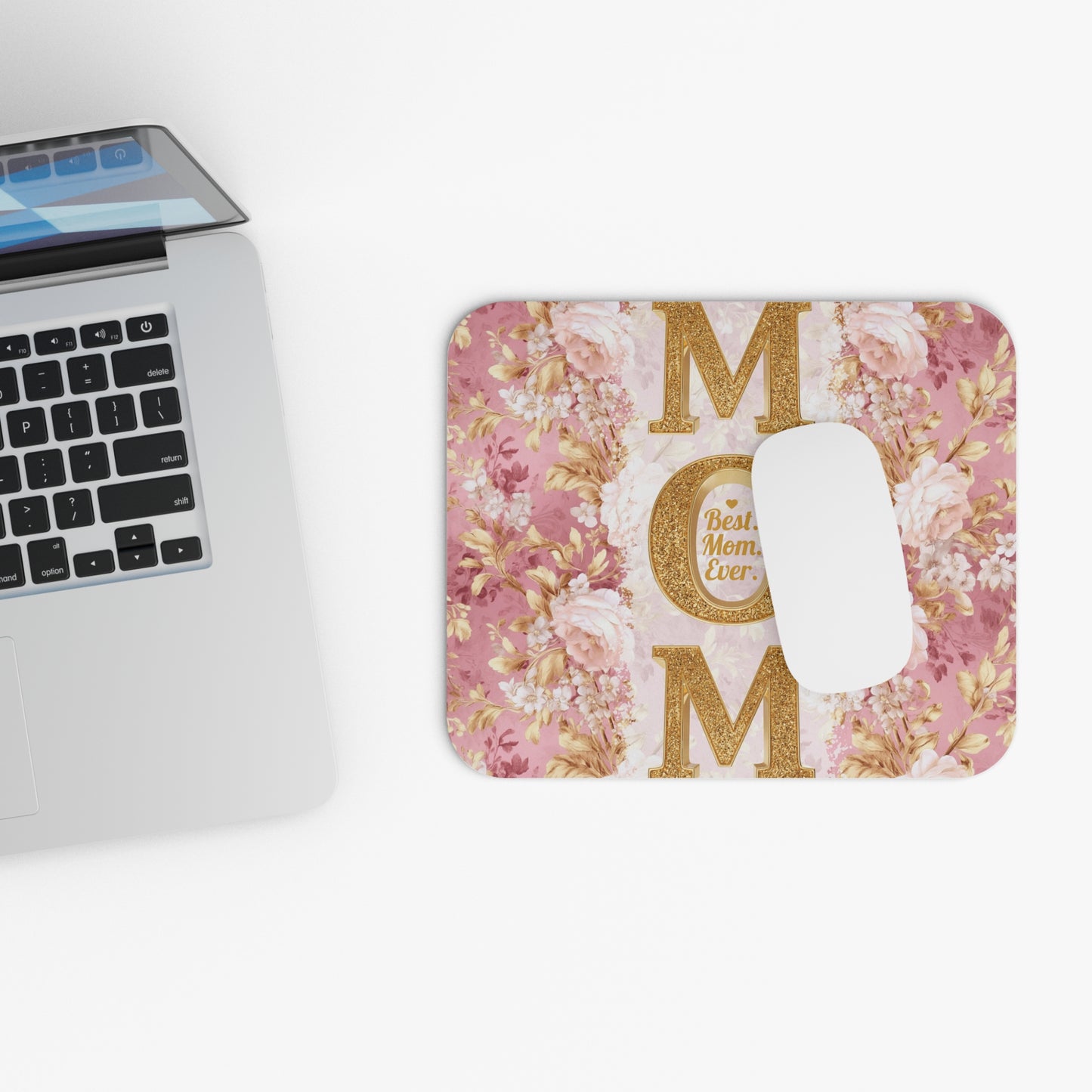 Best Mom Ever Floral Mouse Pad