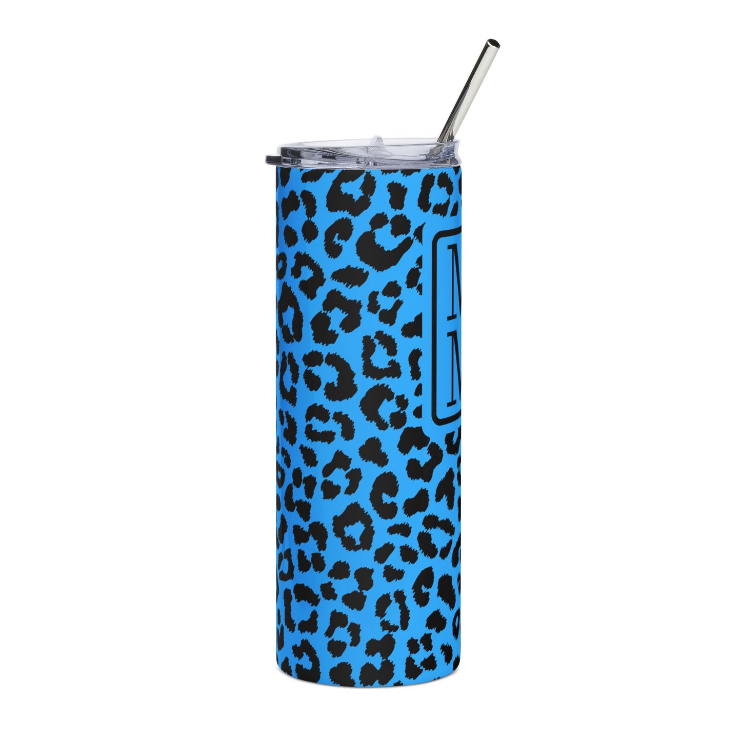 Blue Leopard Tumbler
