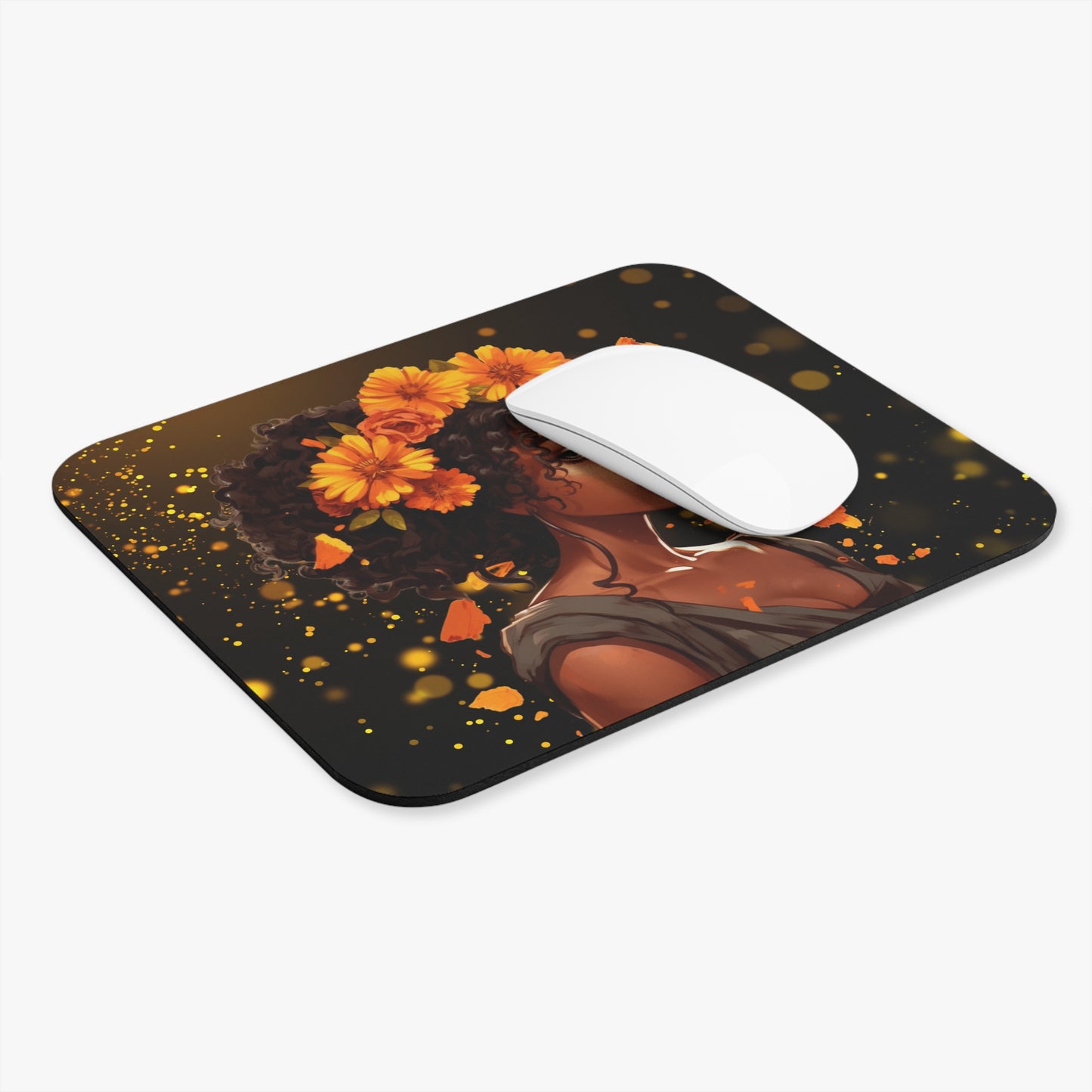 Elegant Floral Mouse Pad