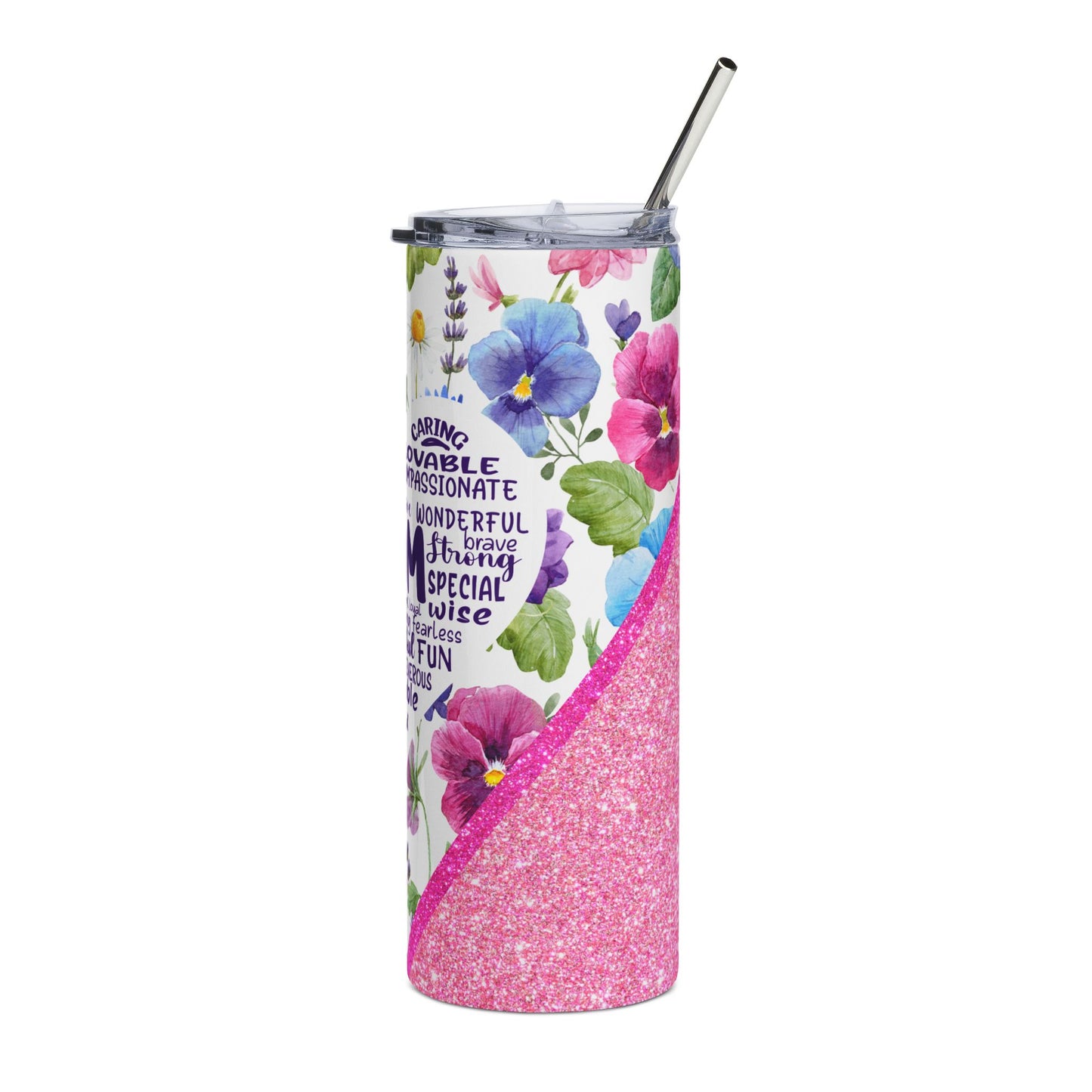 Heart Shaped Mom Tumbler
