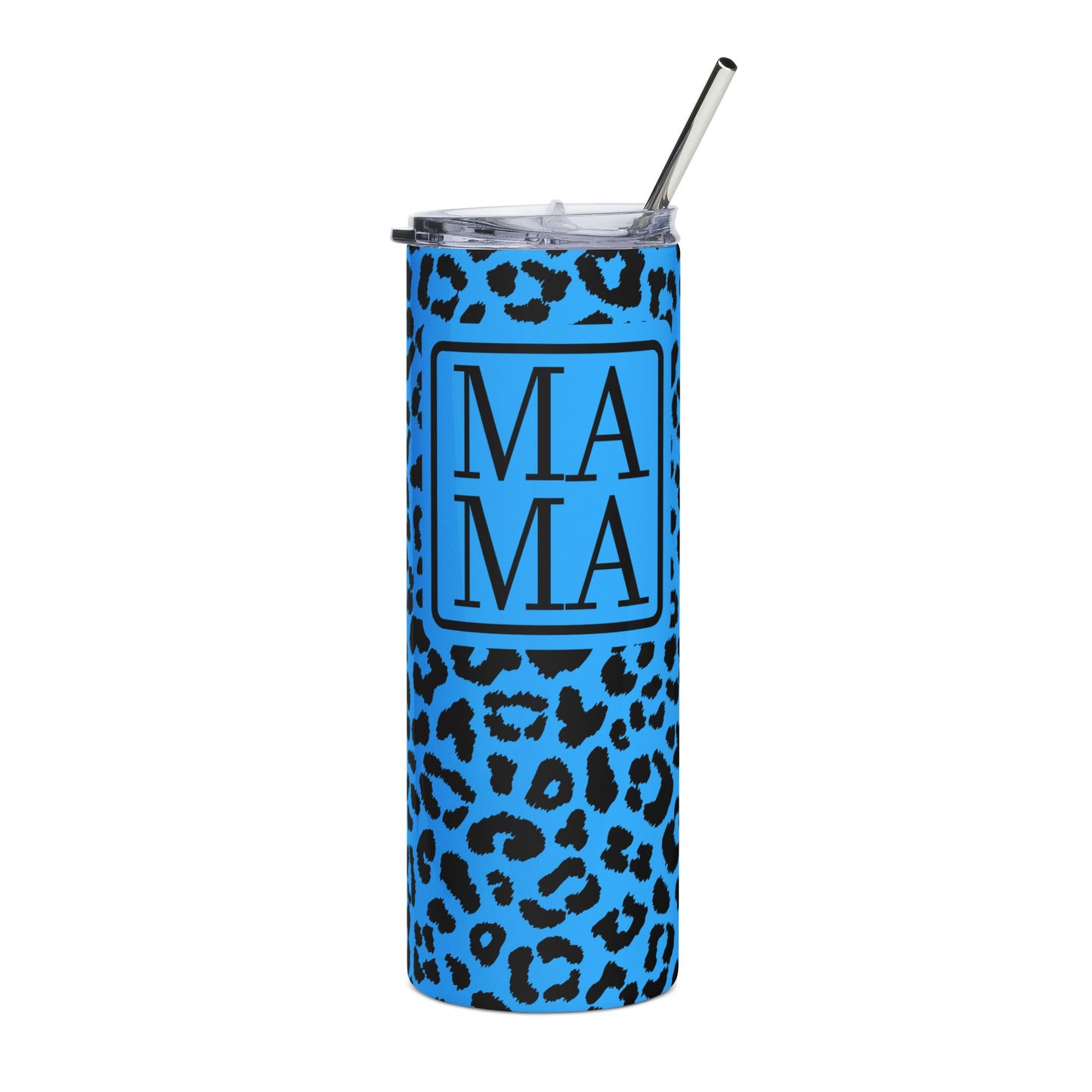 Blue Leopard Tumbler