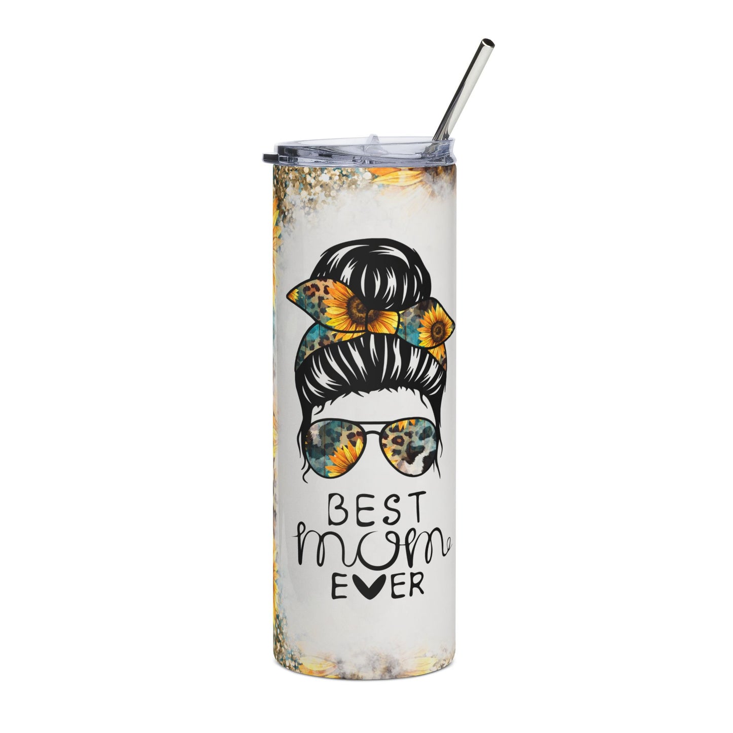 Best Mom Ever with Sunflowers Tumbler