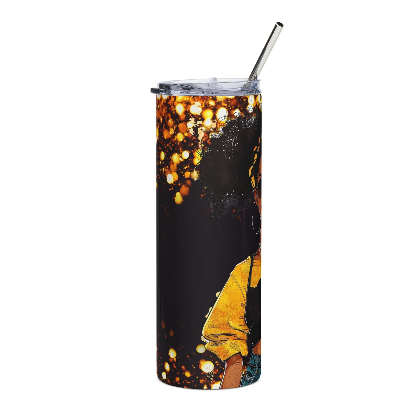 Afro Puff Tumbler
