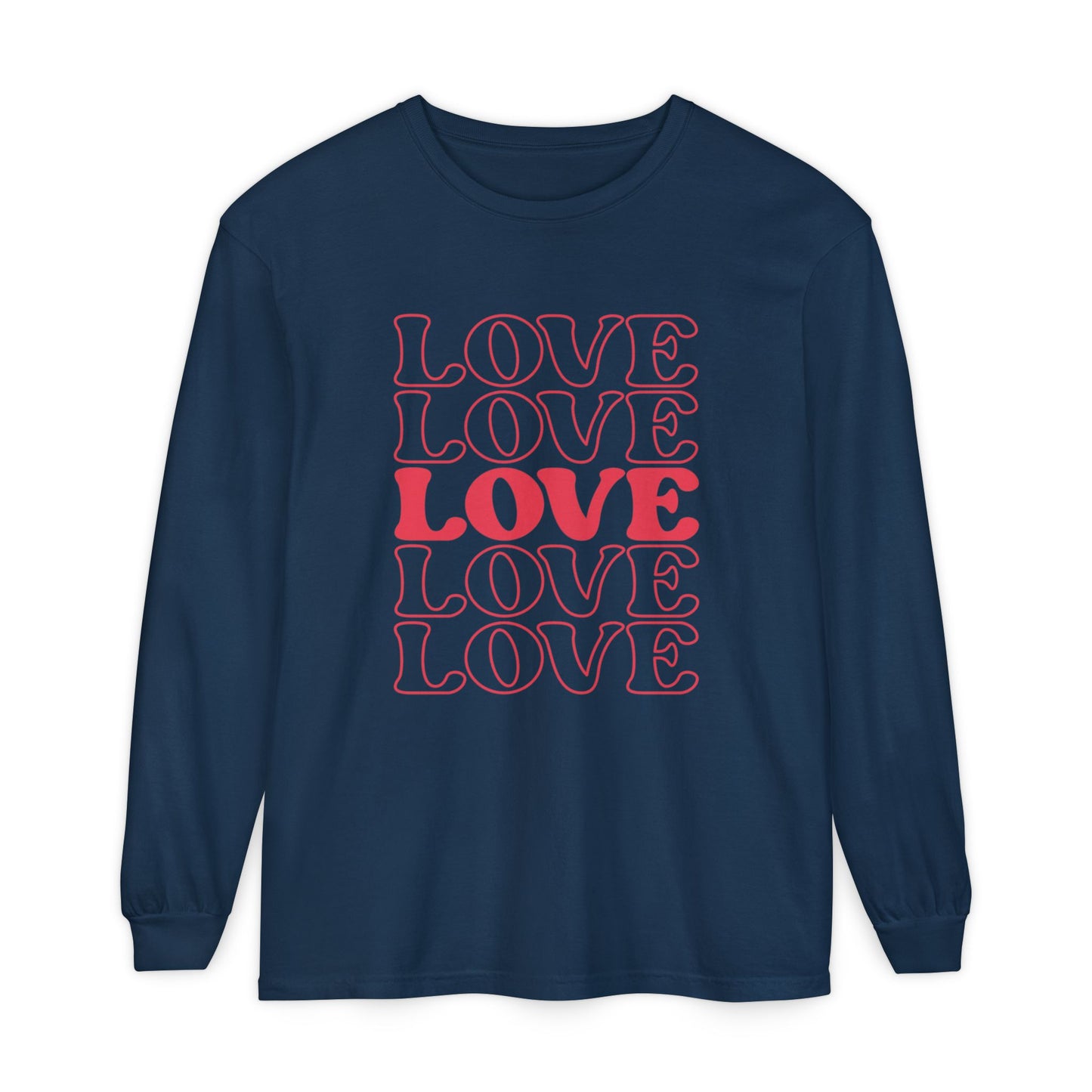 5 Love Long Sleeve Valentine Shirt
