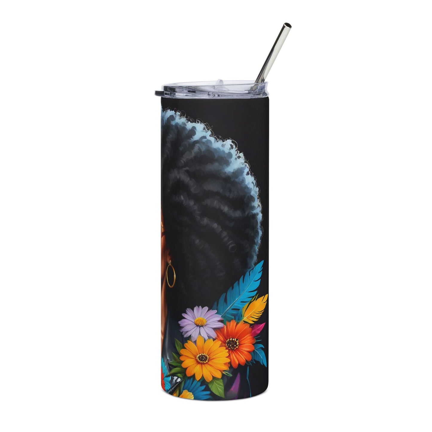 Afro Woman Tumbler