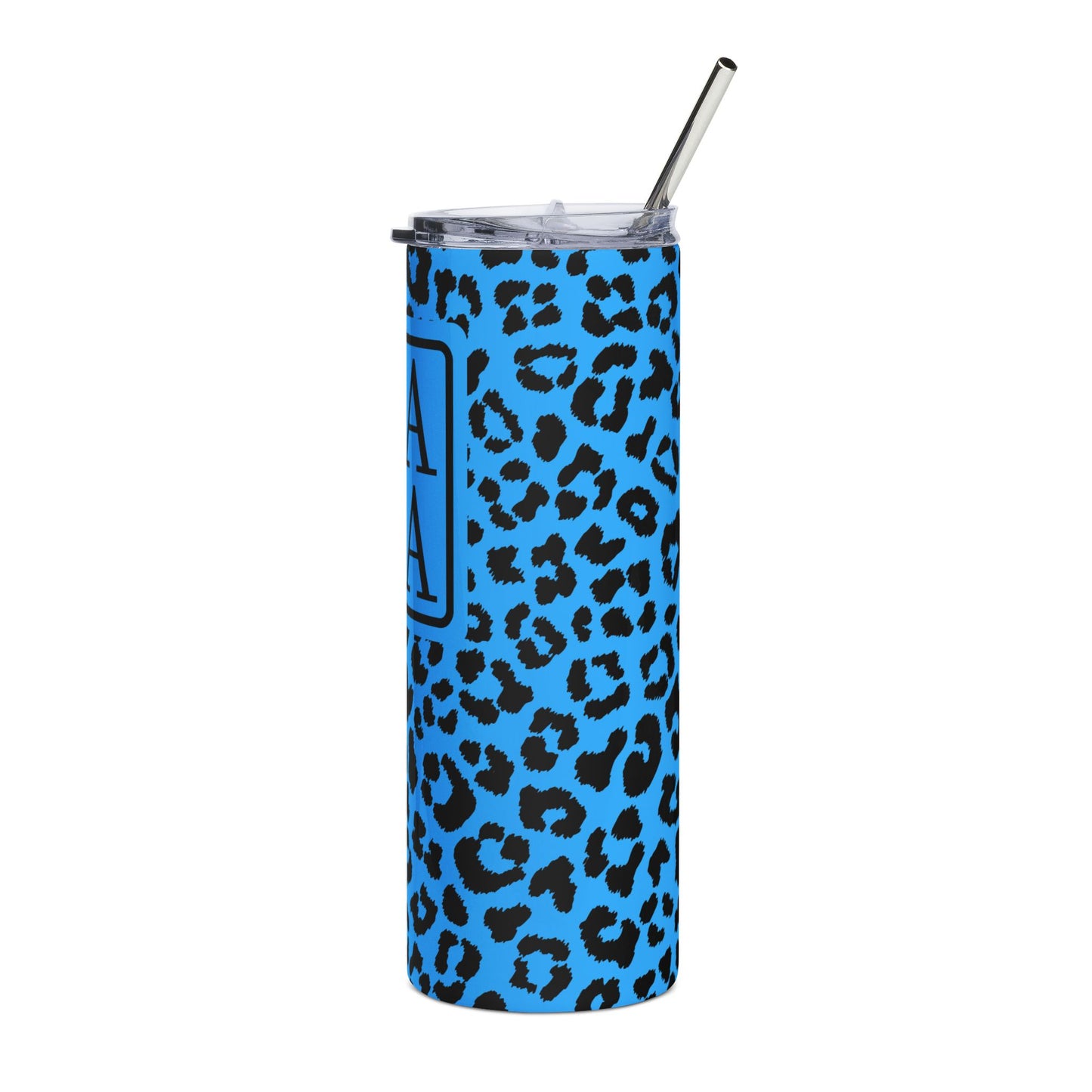 Blue Leopard Tumbler