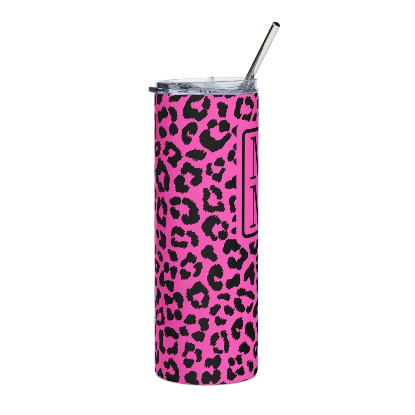 Pink MAMA Leopard Tumbler
