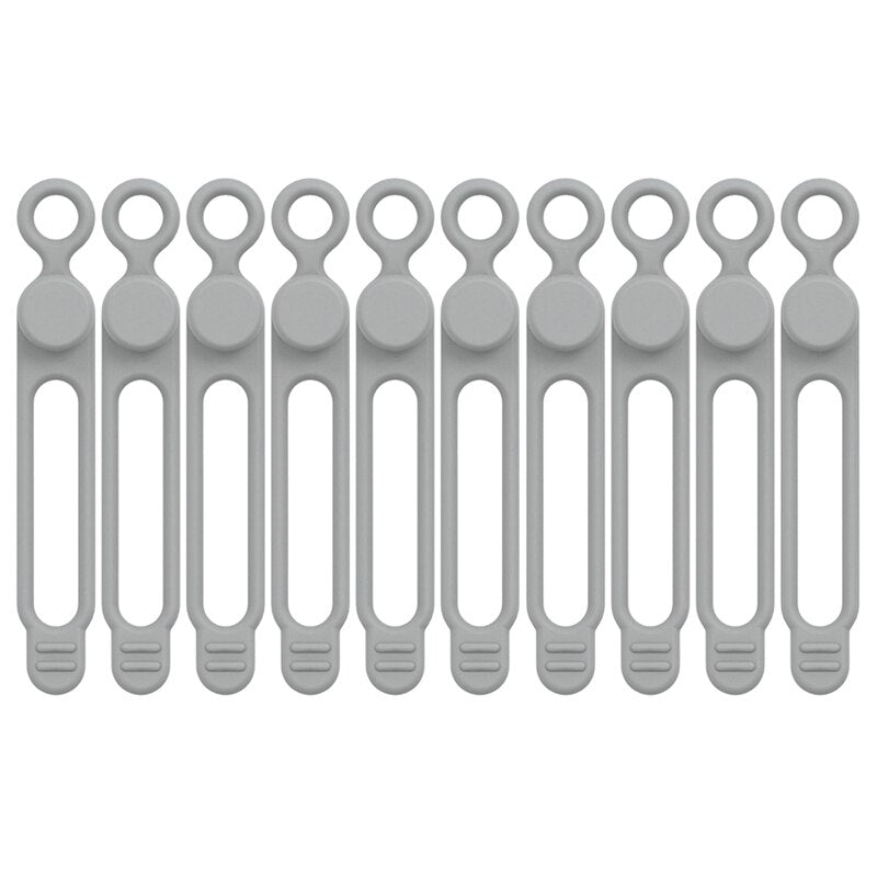 10PCS Reusable Cable Strap Fastening Organizer