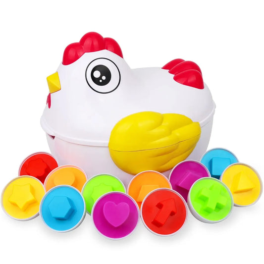 12 Matching Baby Toy Eggs