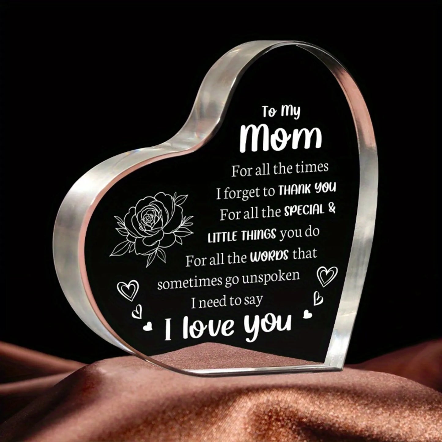 Mother's Day Gift Heart Shaped Plaque