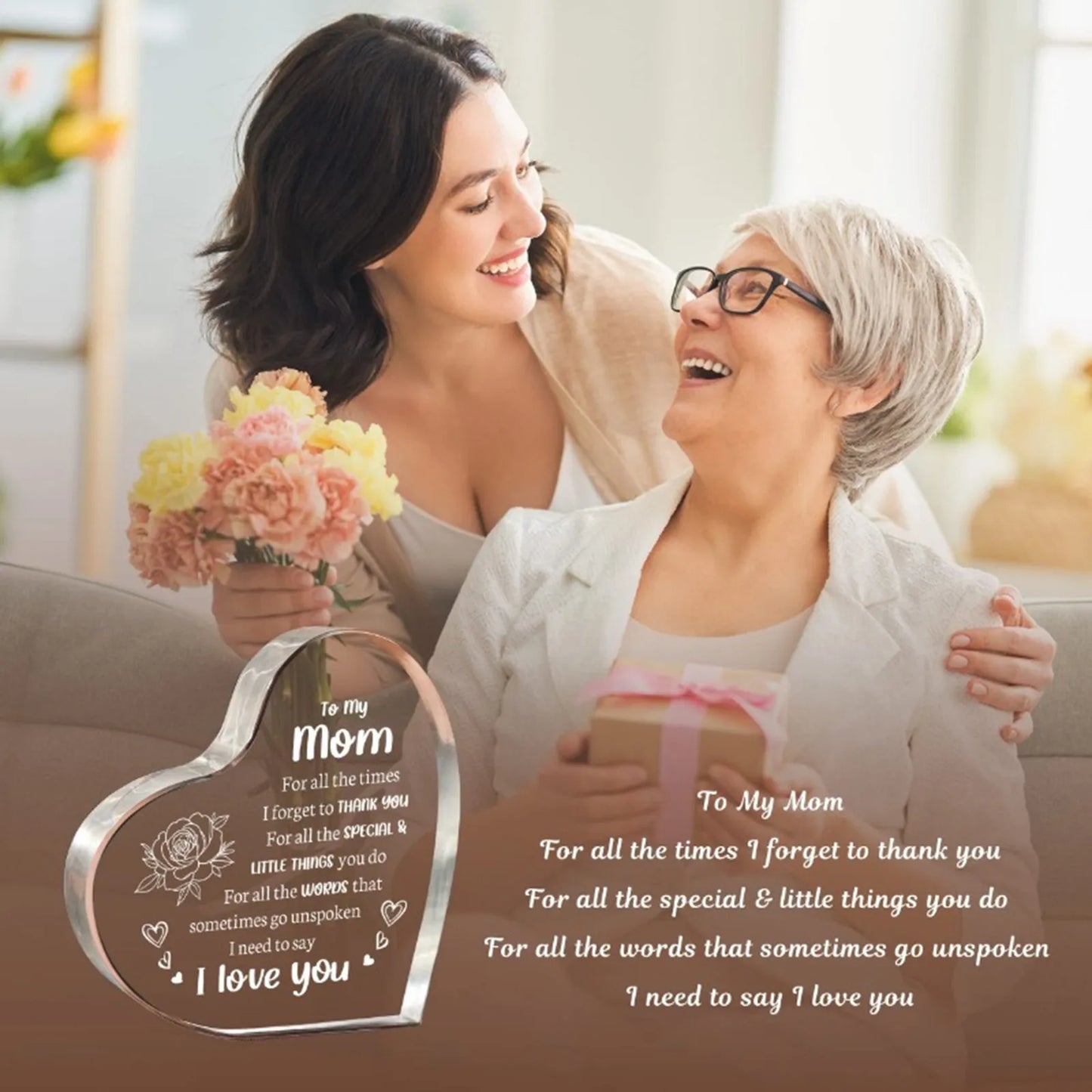 Mother's Day Gift Heart Shaped Plaque