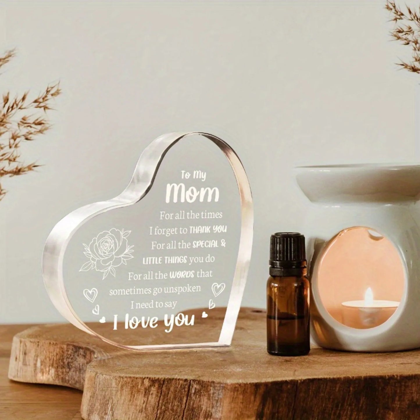 Mother's Day Gift Heart Shaped Plaque