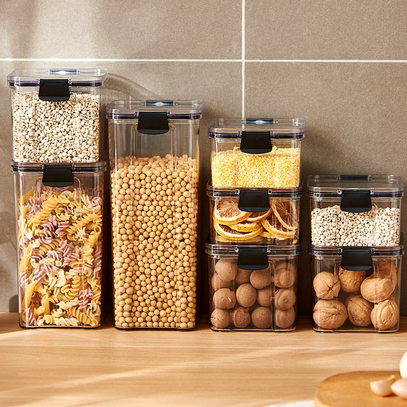 Food Storage Box Organizer Jars for Bulk Items