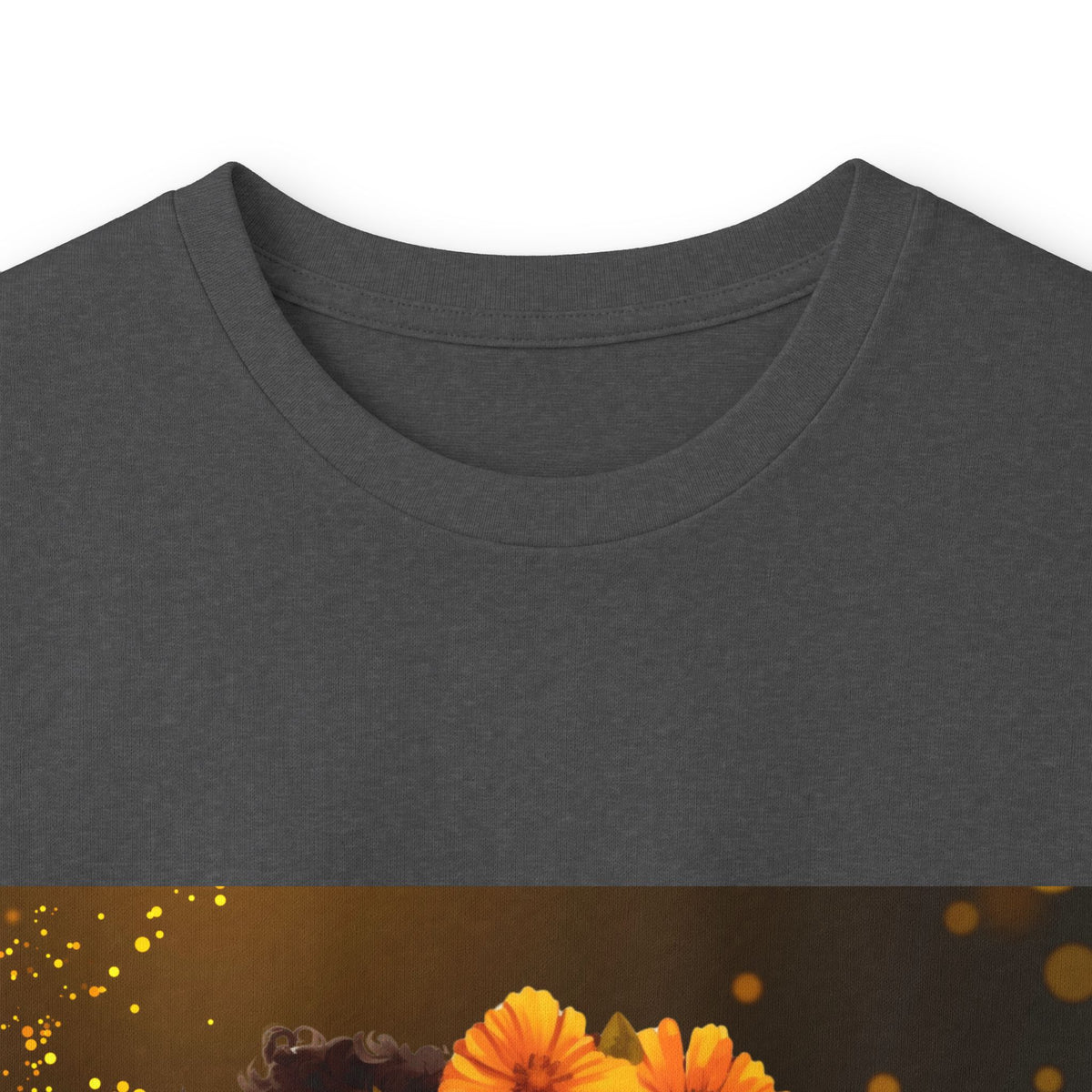 African Woman Floral Portrait Long Sleeve Tee