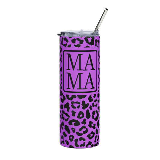 Purple Leopard MAMA Tumbler