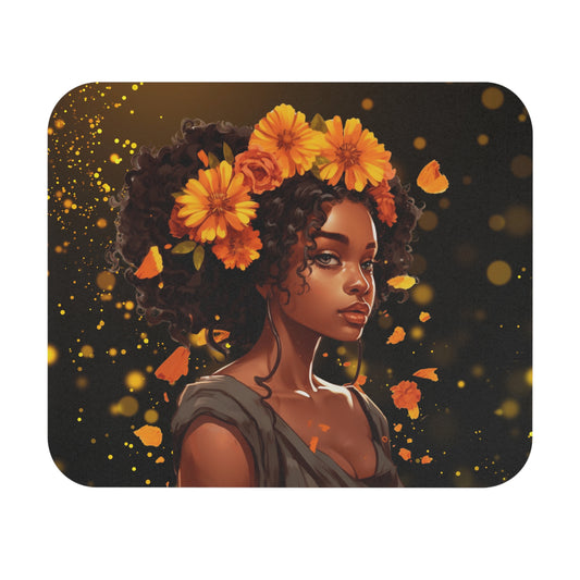 Elegant Floral Mouse Pad