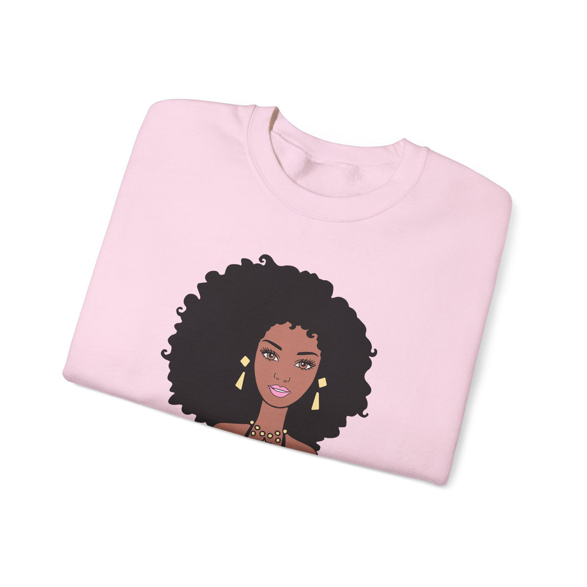 Barbie-Inspired Black Doll Graphic Sweatshirt
