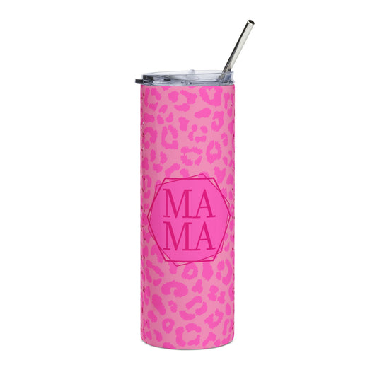 Sparkling Pink Leopard Tumbler