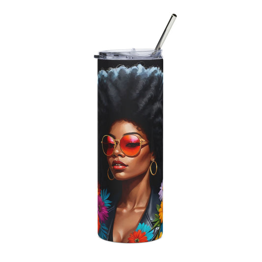 Afro Woman Tumbler