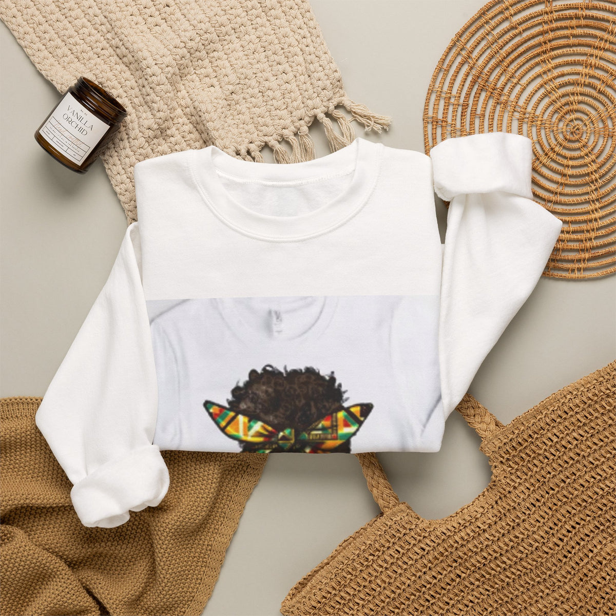 Blessed Melanin Girl Crewneck Sweatshirt