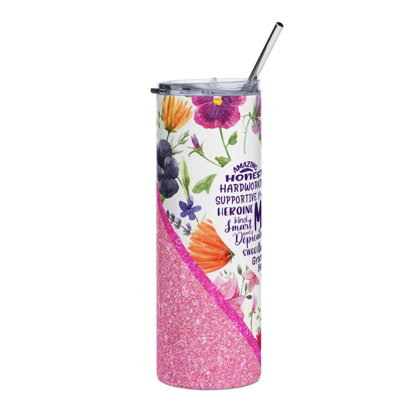 Heart Shaped Mom Tumbler