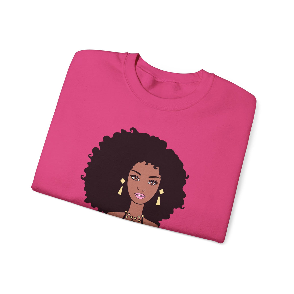 Barbie-Inspired Black Doll Graphic Sweatshirt