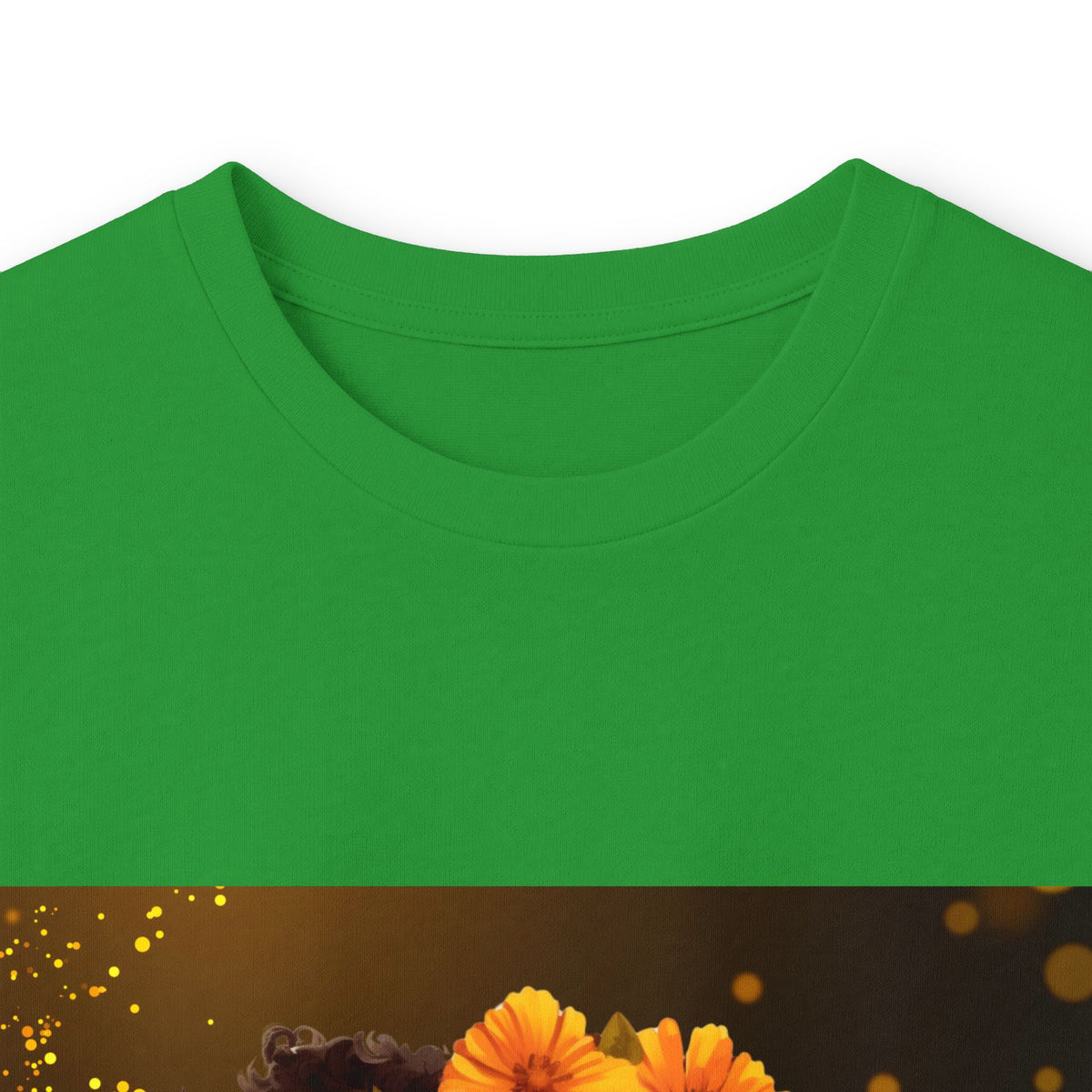 African Woman Floral Portrait Long Sleeve Tee