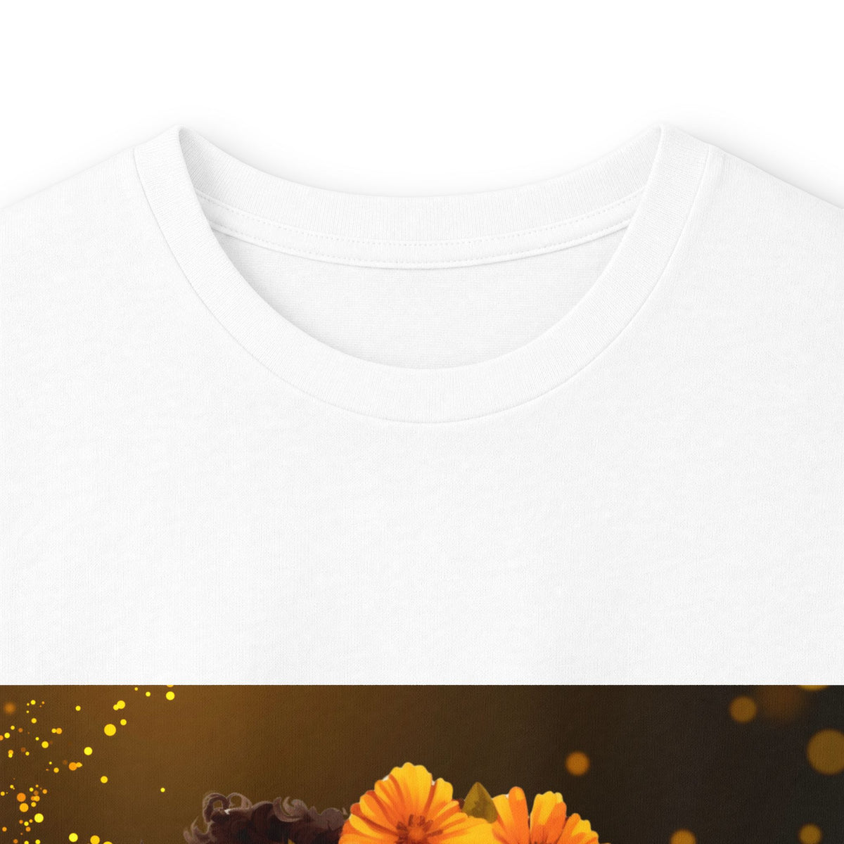 African Woman Floral Portrait Long Sleeve Tee