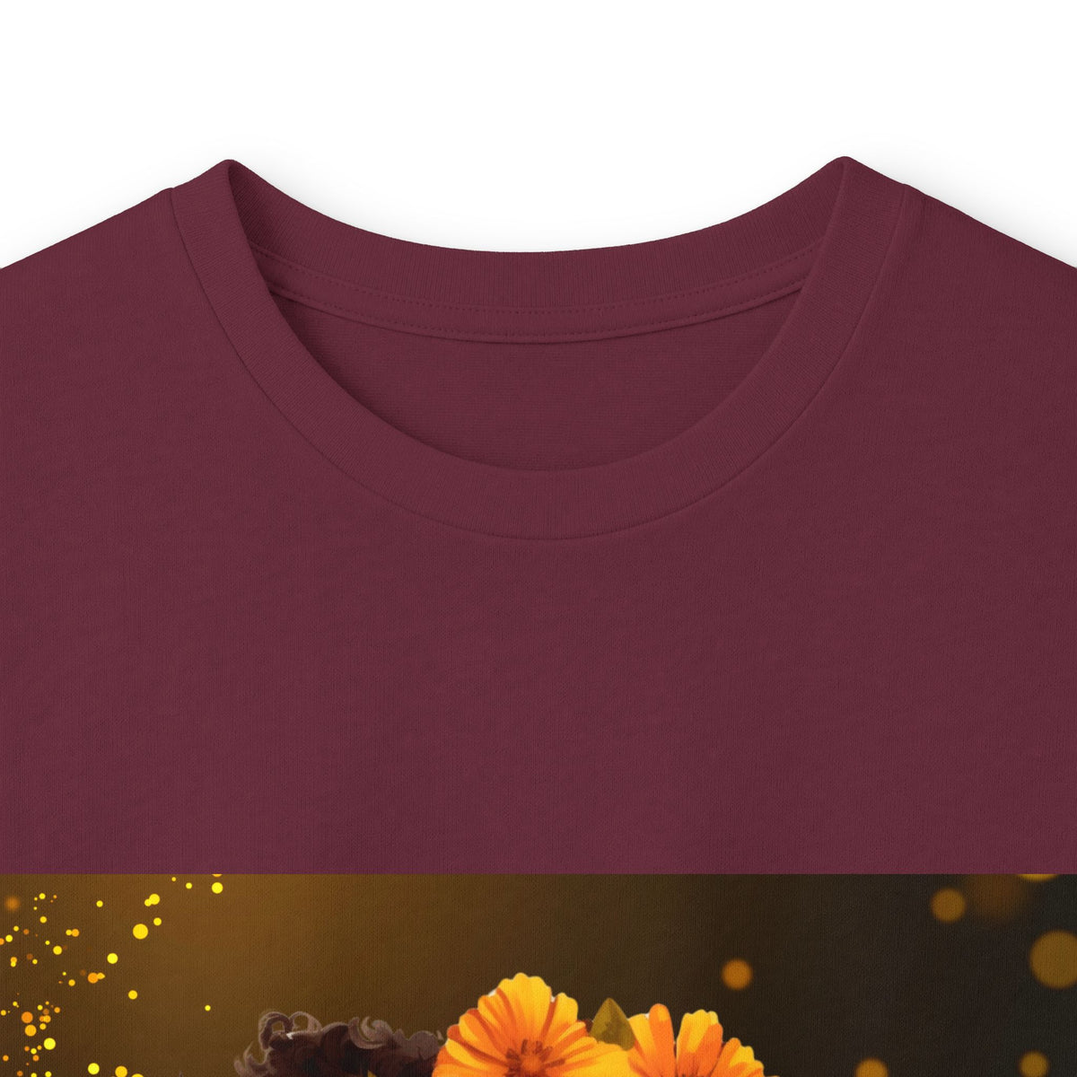 African Woman Floral Portrait Long Sleeve Tee