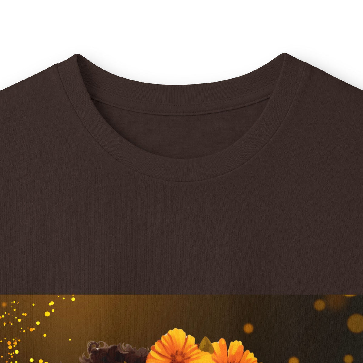 African Woman Floral Portrait Long Sleeve Tee
