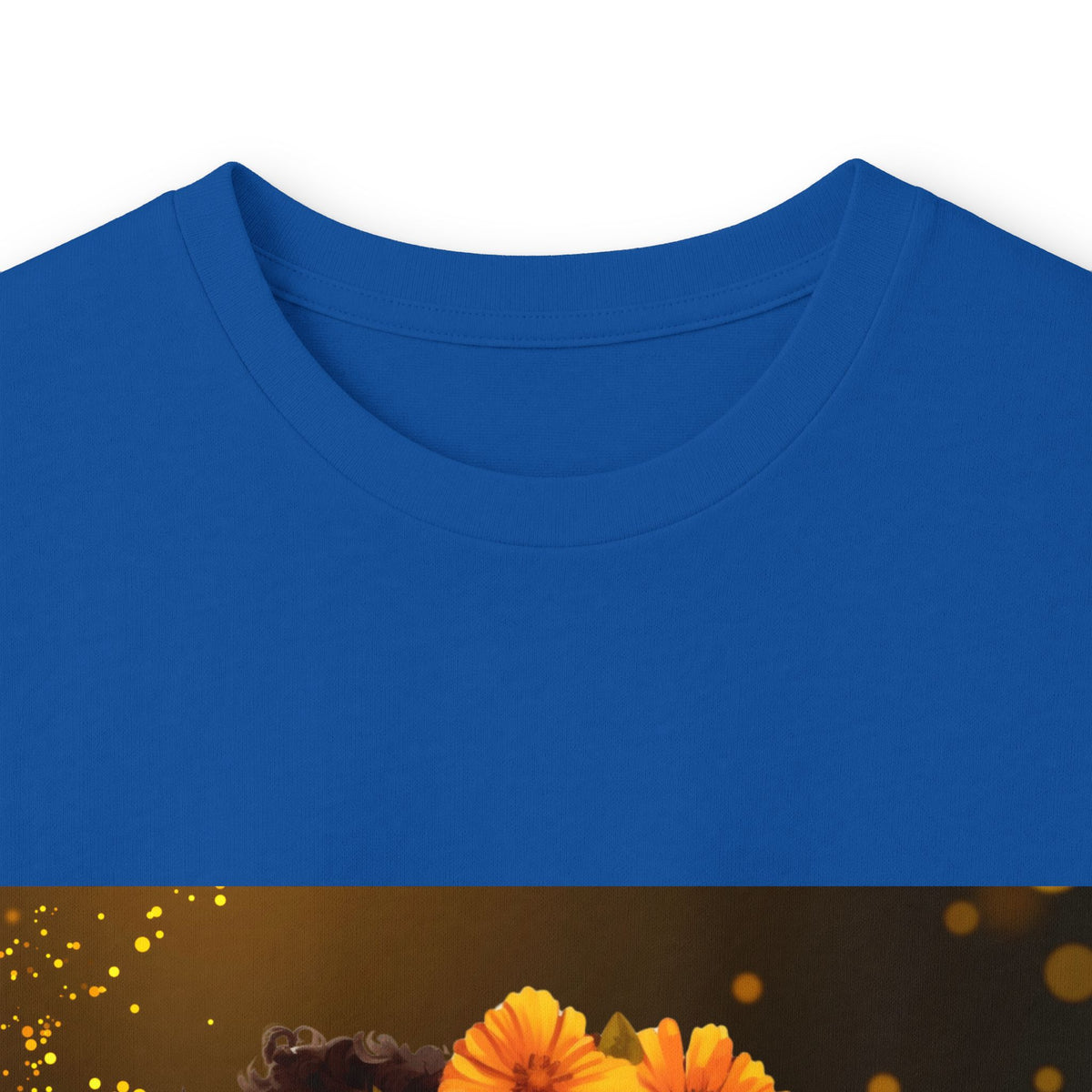 African Woman Floral Portrait Long Sleeve Tee