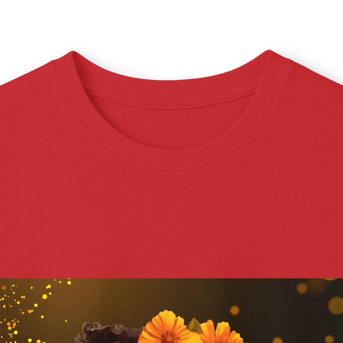 African Woman Floral Portrait Long Sleeve Tee