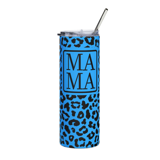 Blue Leopard Tumbler