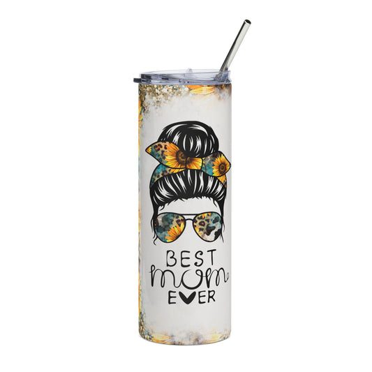 Best Mom Ever with Sunflowers Tumbler