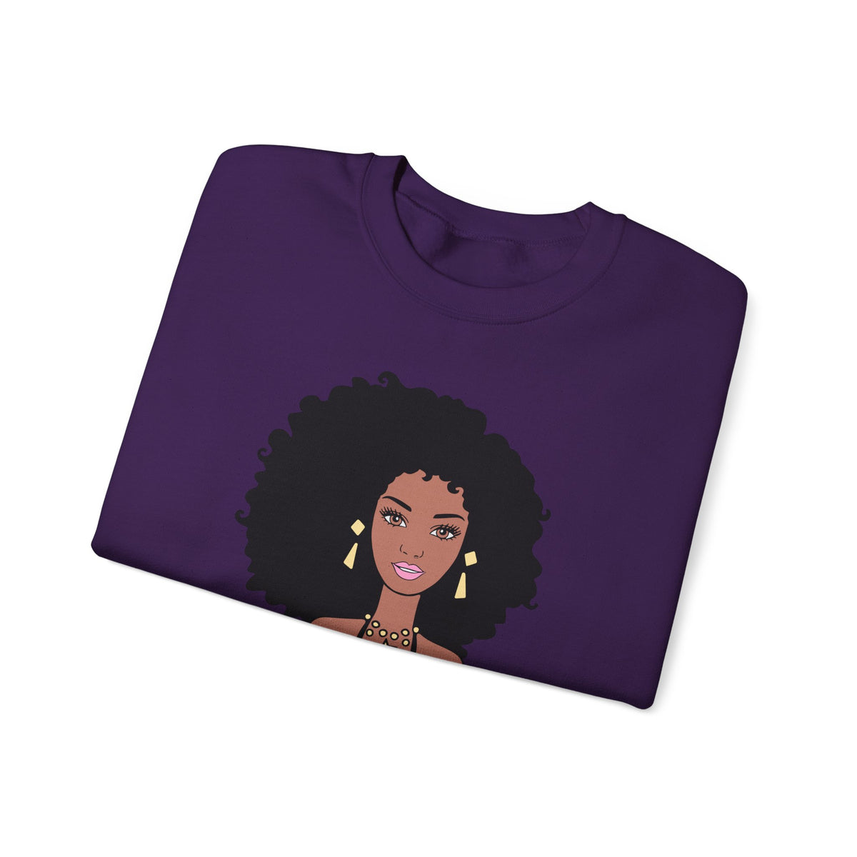 Barbie-Inspired Black Doll Graphic Sweatshirt
