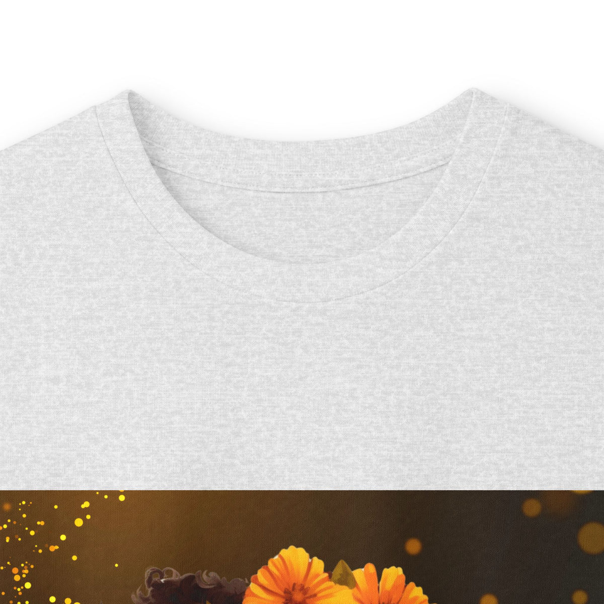 African Woman Floral Portrait Long Sleeve Tee