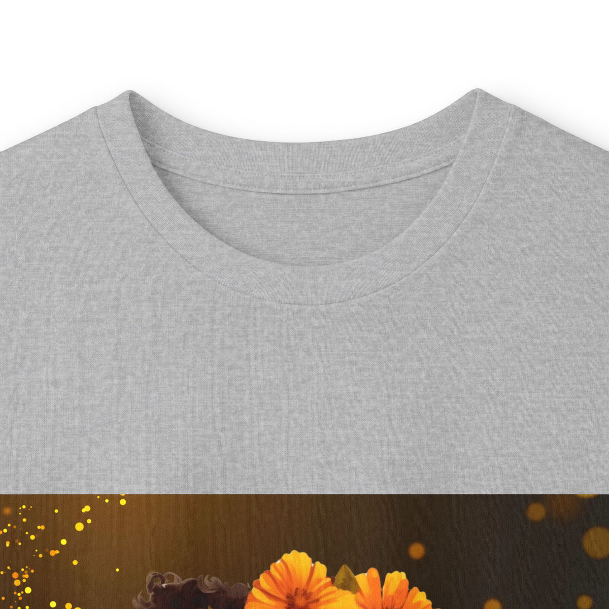 African Woman Floral Portrait Long Sleeve Tee