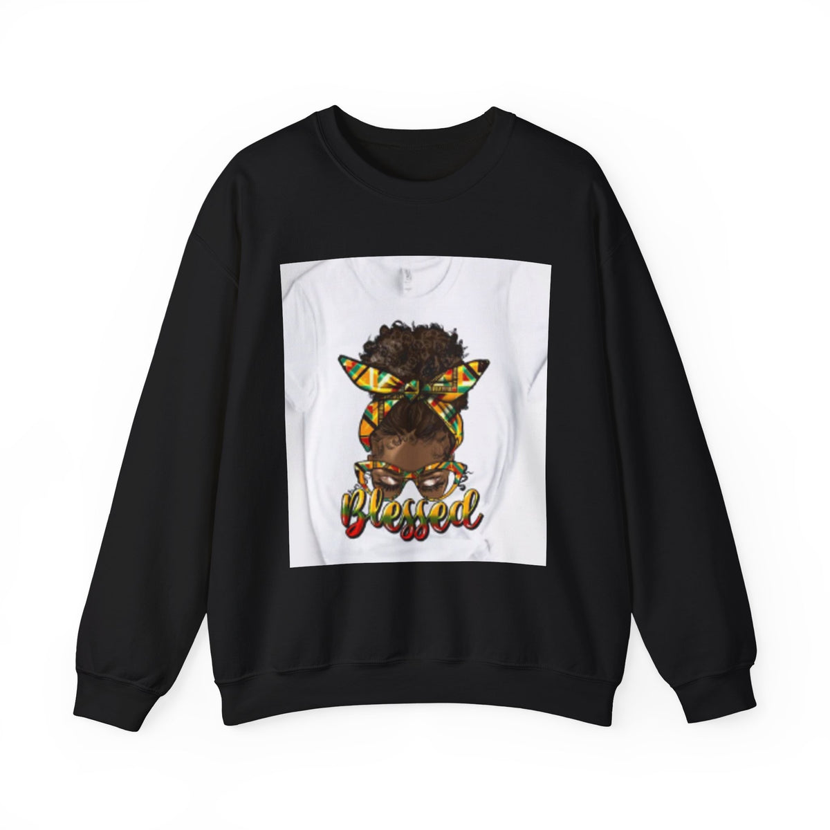 Blessed Melanin Girl Crewneck Sweatshirt