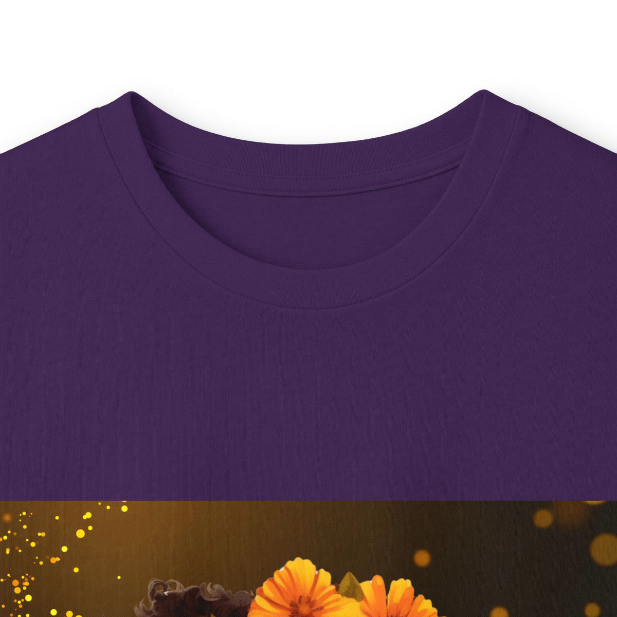 African Woman Floral Portrait Long Sleeve Tee