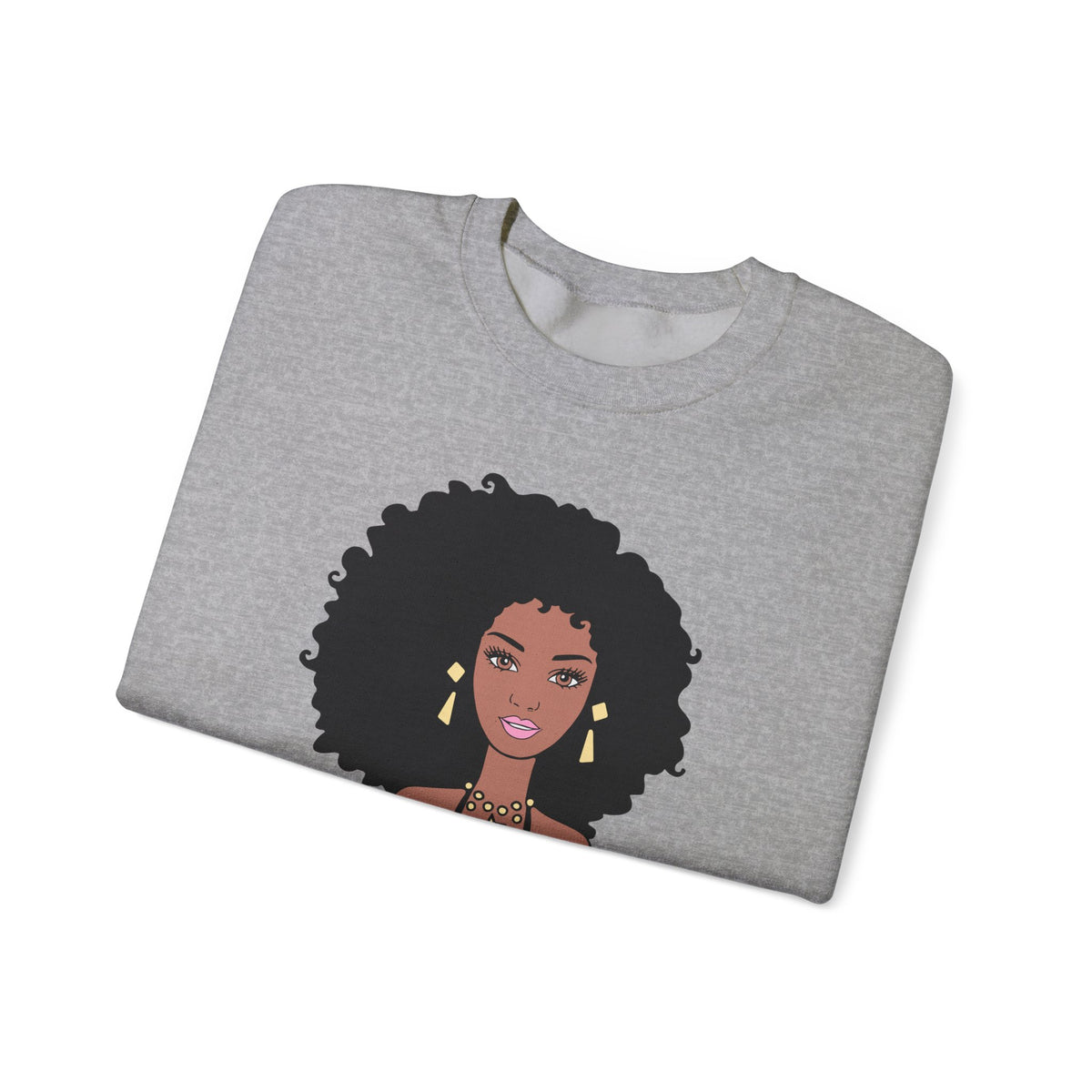 Barbie-Inspired Black Doll Graphic Sweatshirt