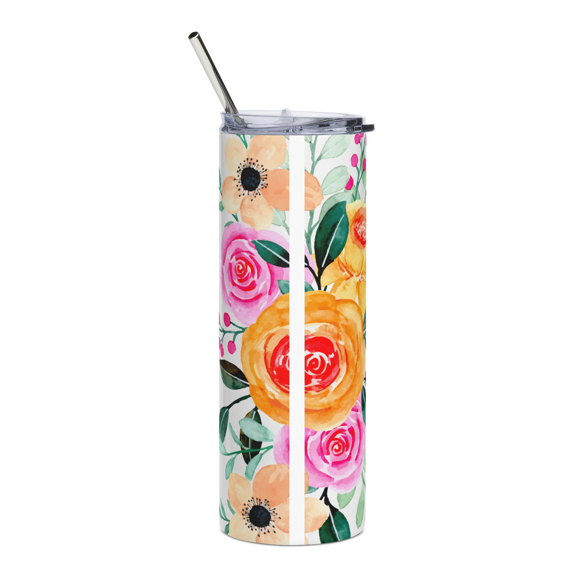 She Is Strong Fearless Mom Floral 20oz Tumbler