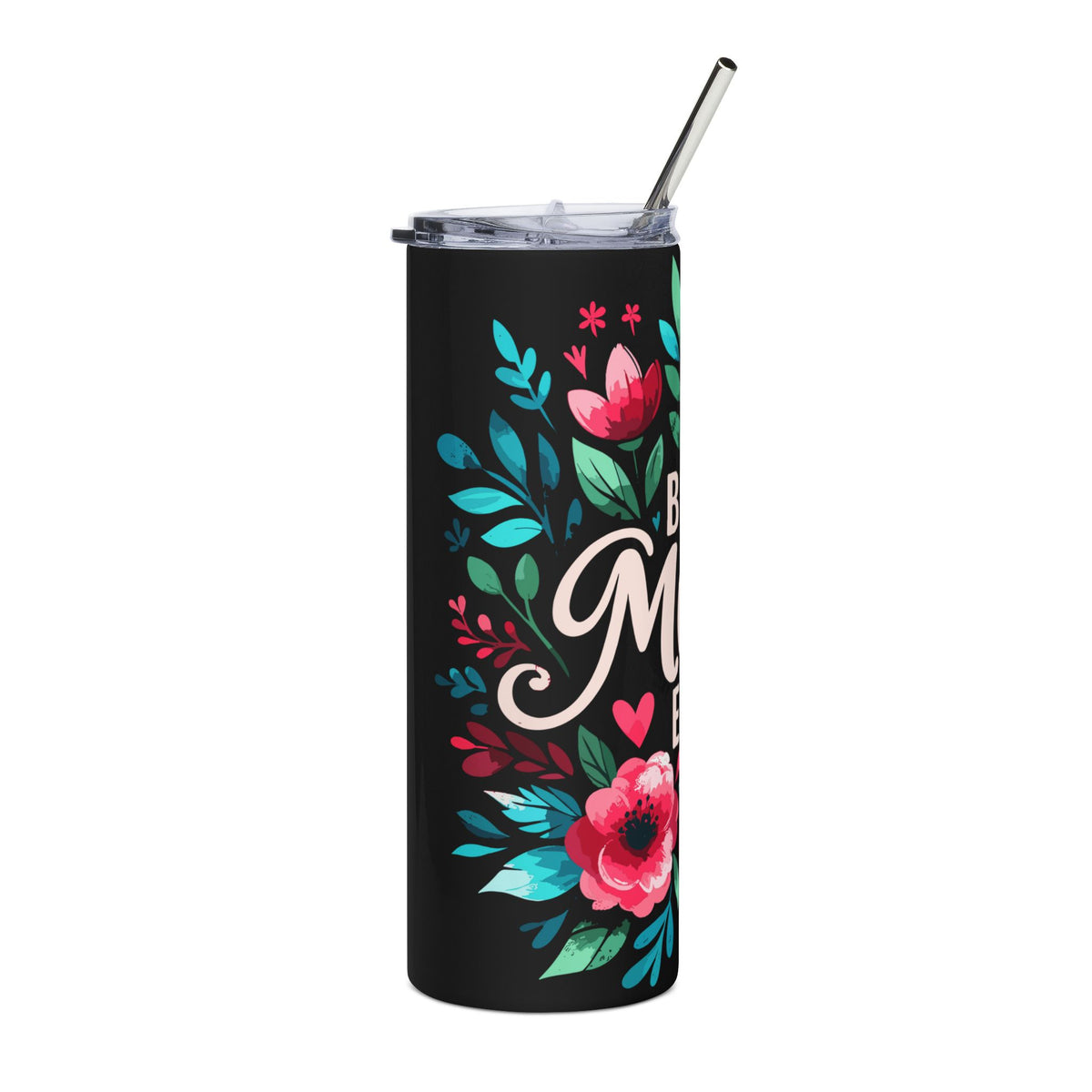 Best Mom Ever Floral 20oz Stainless Steel Tumbler