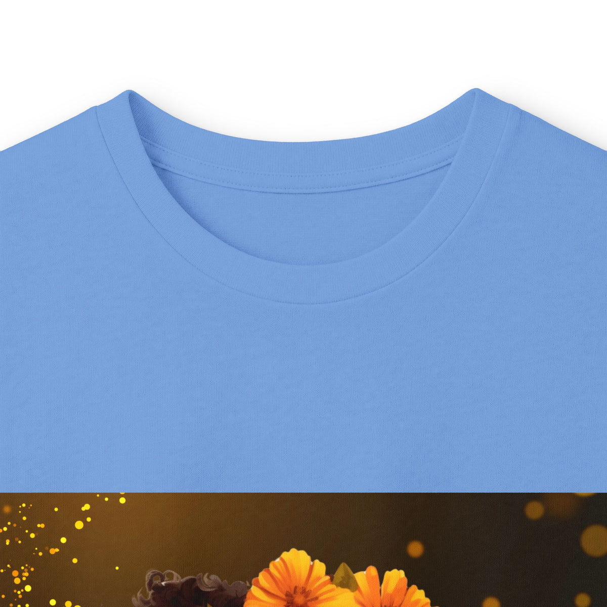 African Woman Floral Portrait Long Sleeve Tee