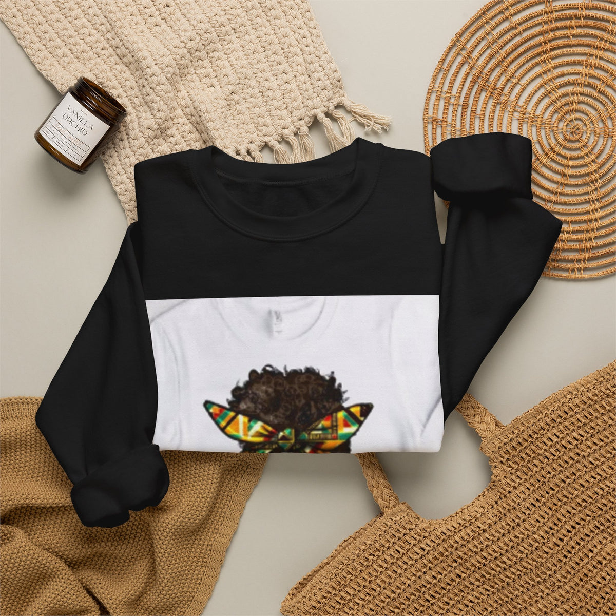 Blessed Melanin Girl Crewneck Sweatshirt