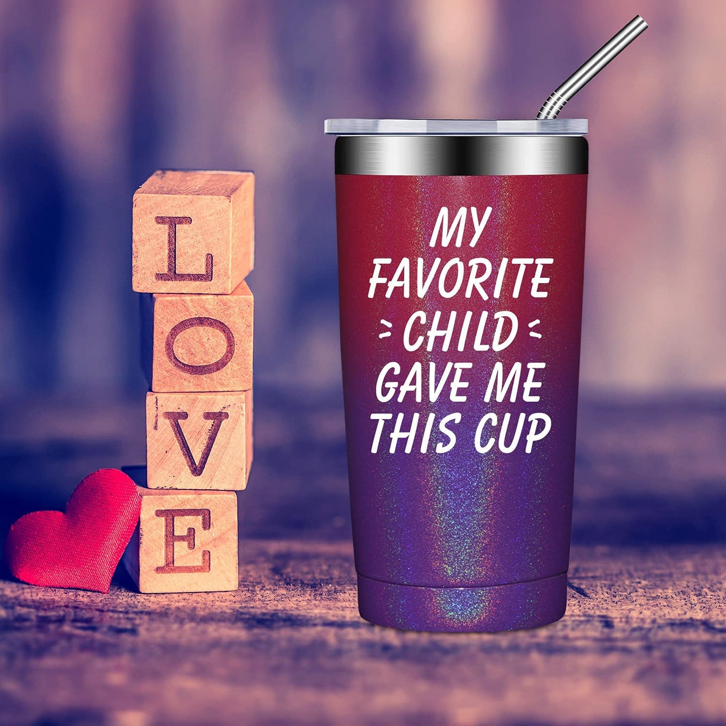 Mom Gifts from Daughter - Mothers Day Gifts for Mom - Fathers Day Gift for Dad from Son, Kids, Child - Christmas Birthday Gifts Tumbler Cup