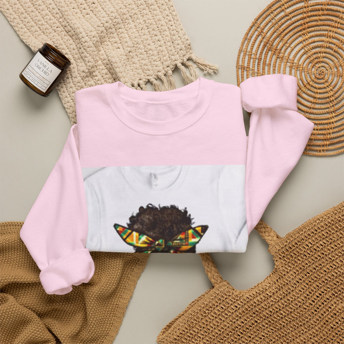Blessed Melanin Girl Crewneck Sweatshirt