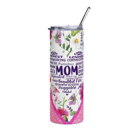 Heart Shaped Mom Tumbler